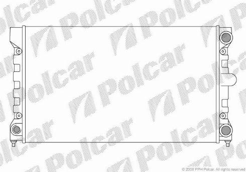Polcar 954608-4 - Radiator, mühərrikin soyudulması furqanavto.az