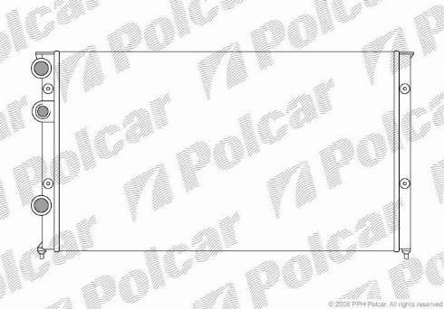 Polcar 9546088X - Radiator, mühərrikin soyudulması furqanavto.az