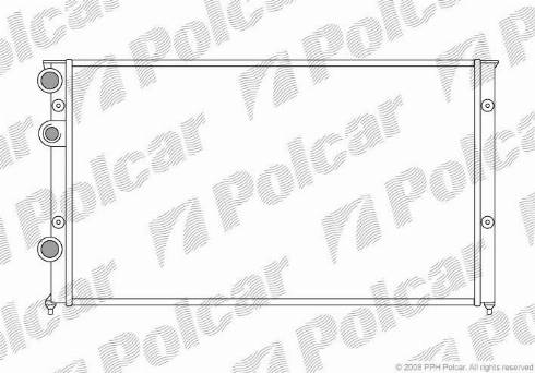Polcar 954608-8 - Radiator, mühərrikin soyudulması furqanavto.az