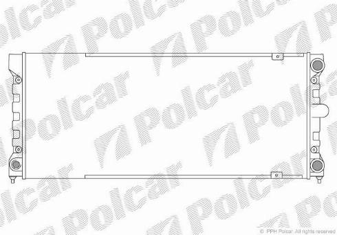 Polcar 954608-2 - Radiator, mühərrikin soyudulması furqanavto.az