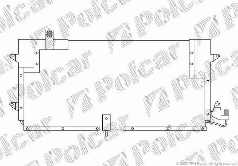 Polcar 9546K8B1 - Kondenser, kondisioner furqanavto.az