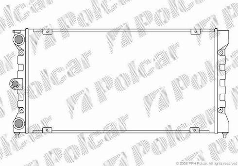 Polcar 954308-5 - Radiator, mühərrikin soyudulması furqanavto.az