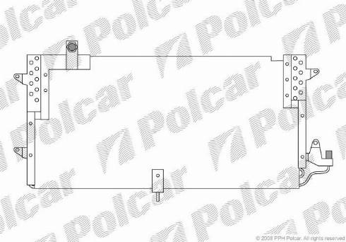 Polcar 9547K8B2 - Kondenser, kondisioner furqanavto.az