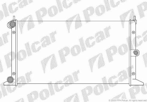 Polcar 9550082X - Radiator, mühərrikin soyudulması furqanavto.az