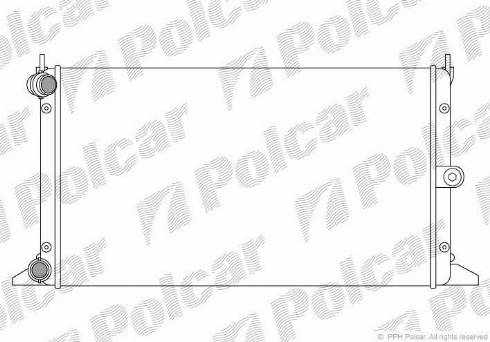 Polcar 955008A2 - Radiator, mühərrikin soyudulması furqanavto.az