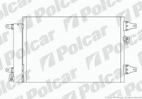 Polcar 9550K81X - Kondenser, kondisioner furqanavto.az