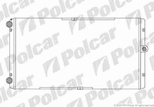 Polcar 9566084X - Radiator, mühərrikin soyudulması furqanavto.az