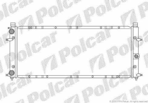 Polcar 956608-0 - Radiator, mühərrikin soyudulması furqanavto.az