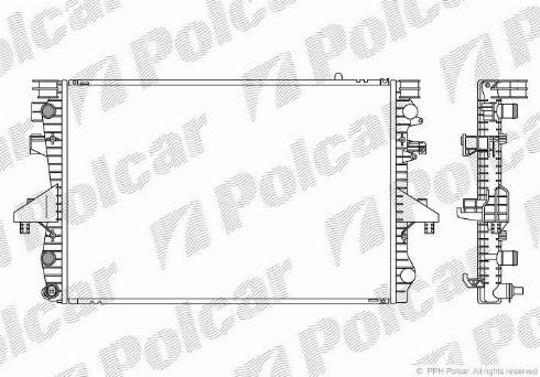 Polcar 956808A1 - Radiator, mühərrikin soyudulması furqanavto.az