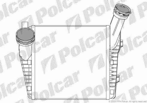 Polcar 9580J84X - Intercooler, şarj cihazı furqanavto.az