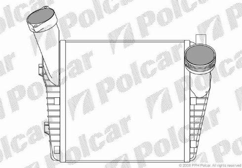 Polcar 9580J81X - Intercooler, şarj cihazı furqanavto.az