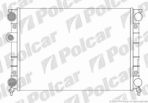 Polcar 9538081X - Radiator, mühərrikin soyudulması furqanavto.az