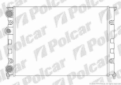 Polcar 953808-1 - Radiator, mühərrikin soyudulması furqanavto.az