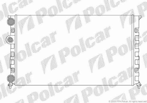 Polcar 953808A7 - Radiator, mühərrikin soyudulması furqanavto.az
