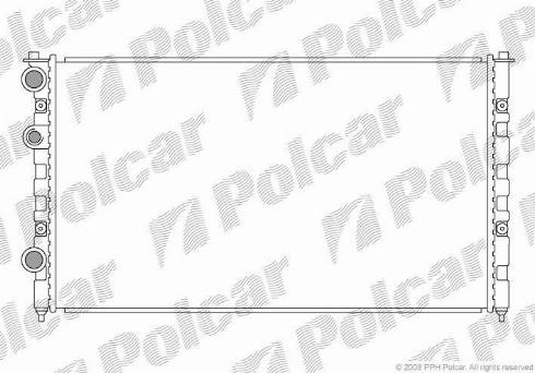 Polcar 952408-4 - Radiator, mühərrikin soyudulması furqanavto.az