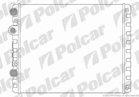 Polcar 9524081X - Radiator, mühərrikin soyudulması furqanavto.az