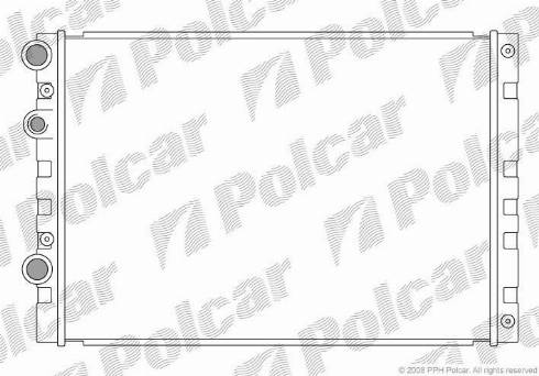 Polcar 952408-2 - Radiator, mühərrikin soyudulması furqanavto.az