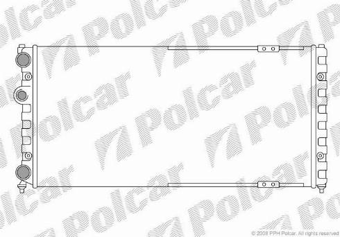 Polcar 952408-7 - Radiator, mühərrikin soyudulması furqanavto.az