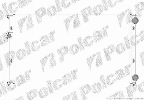Polcar 952408A5 - Radiator, mühərrikin soyudulması furqanavto.az