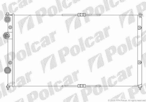 Polcar 952508-1 - Radiator, mühərrikin soyudulması furqanavto.az