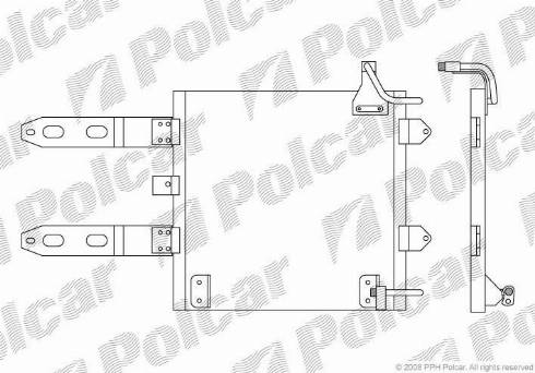 Polcar 9525K8C1 - Kondenser, kondisioner furqanavto.az