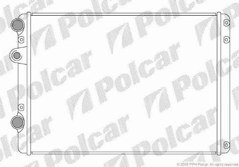 Polcar 9528081X - Radiator, mühərrikin soyudulması furqanavto.az