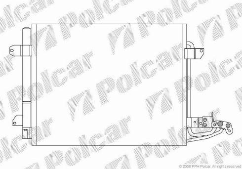 Polcar 9578K81X - Kondenser, kondisioner furqanavto.az