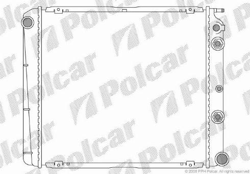 Polcar 900208-5 - Radiator, mühərrikin soyudulması furqanavto.az