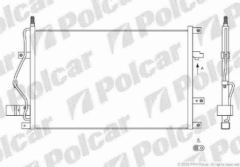 Polcar 9080K8C1 - Kondenser, kondisioner furqanavto.az