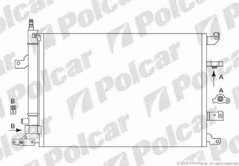 Polcar 9080K8C2S - Kondenser, kondisioner furqanavto.az