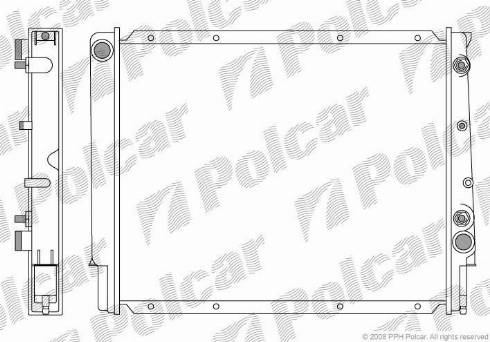 Polcar 903208-4 - Radiator, mühərrikin soyudulması furqanavto.az