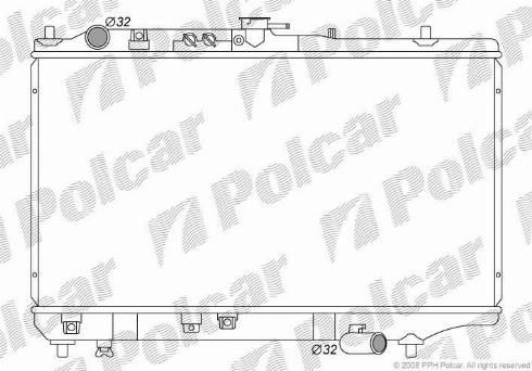 Polcar 450408 - Radiator, mühərrikin soyudulması furqanavto.az