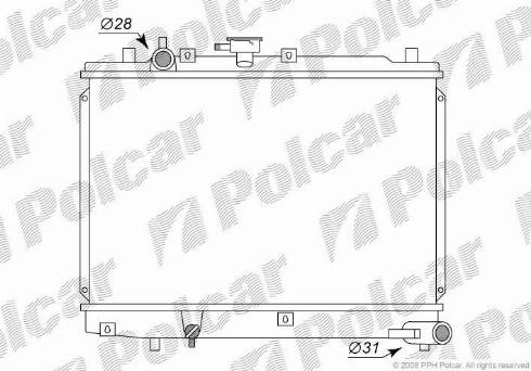 Polcar 4501081K - Radiator, mühərrikin soyudulması furqanavto.az
