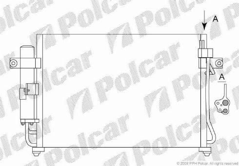 Polcar 4042K8C1 - Kondenser, kondisioner furqanavto.az