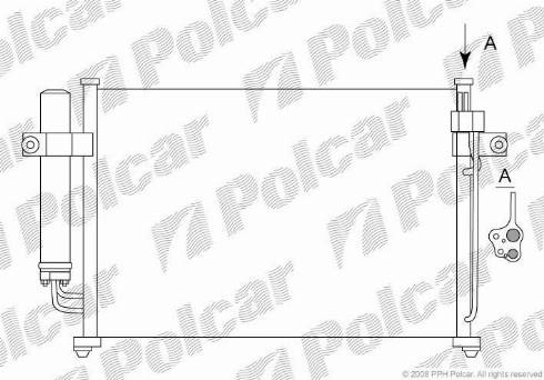 Polcar 4042K8C2 - Kondenser, kondisioner furqanavto.az