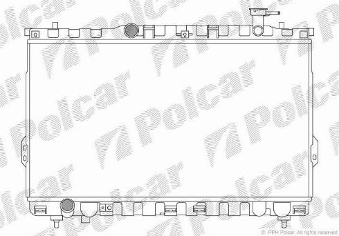 Polcar 4050081X - Radiator, mühərrikin soyudulması furqanavto.az