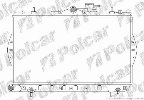 Polcar 4005082X - Radiator, mühərrikin soyudulması furqanavto.az