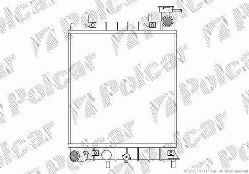 Polcar 4006081X - Radiator, mühərrikin soyudulması furqanavto.az