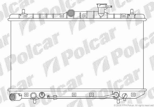 Polcar 4007082K - Radiator, mühərrikin soyudulması furqanavto.az