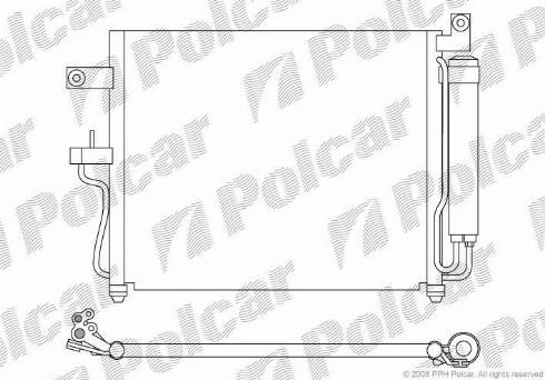 Polcar 4007K8C1 - Kondenser, kondisioner furqanavto.az