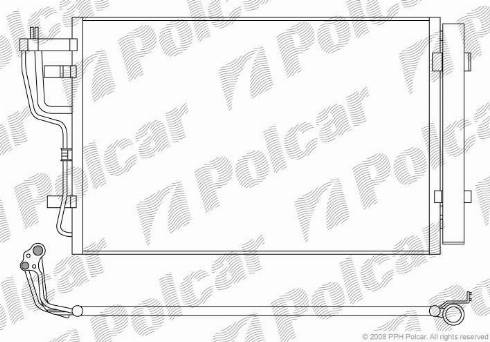 Polcar 4114K81X - Kondenser, kondisioner furqanavto.az