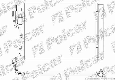 Polcar 4114K82X - Kondenser, kondisioner furqanavto.az