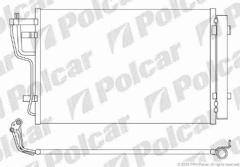 Polcar 4114K8C1 - Kondenser, kondisioner furqanavto.az