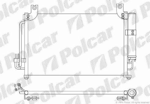 Polcar 4116K8C1 - Kondenser, kondisioner furqanavto.az