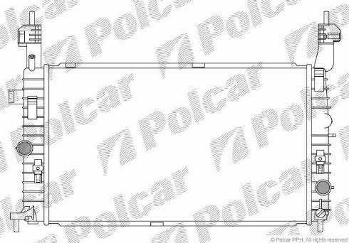 Polcar 5559082X - Radiator, mühərrikin soyudulması furqanavto.az