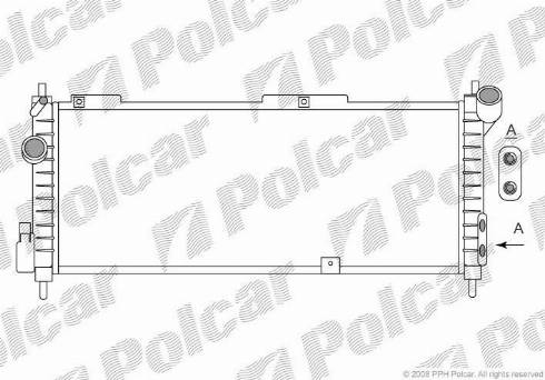 Polcar 5555084X - Radiator, mühərrikin soyudulması furqanavto.az