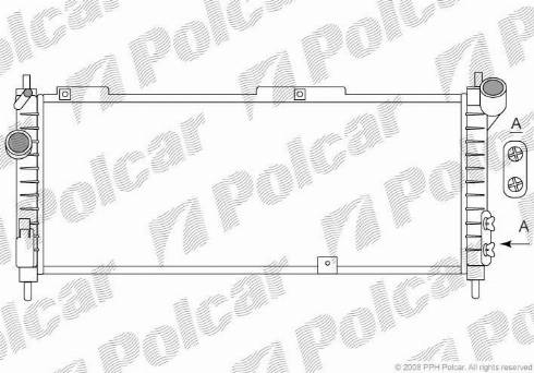 Polcar 555508-4 - Radiator, mühərrikin soyudulması furqanavto.az