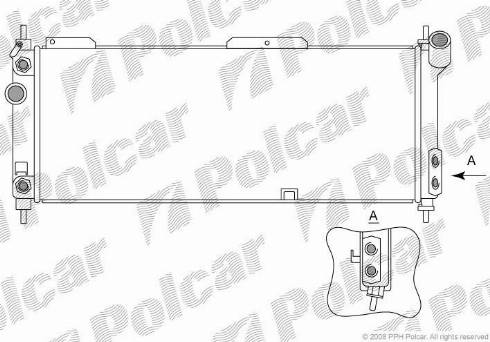 Polcar 5555086X - Radiator, mühərrikin soyudulması furqanavto.az