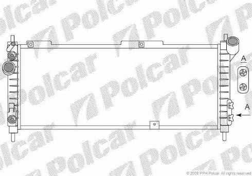 Polcar 555508-6 - Radiator, mühərrikin soyudulması furqanavto.az