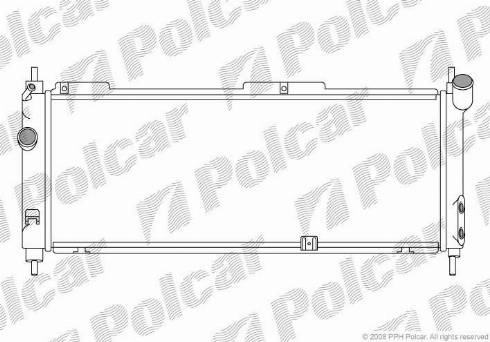 Polcar 555508A4 - Radiator, mühərrikin soyudulması furqanavto.az